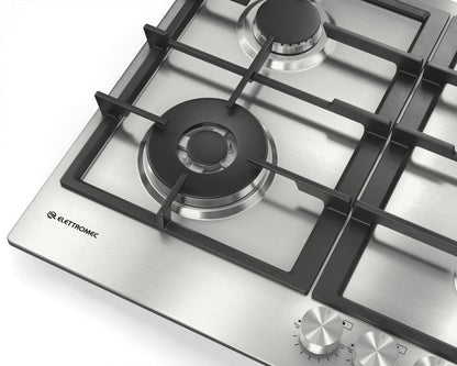 Cooktop a Gás Luce Elettromec 4 Queimadores 60 cm Bivolt - CKG4Q60LC3ZEA