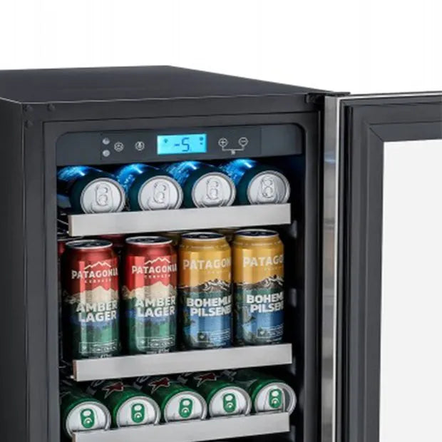 Cervejeira Tecno Professional 80 Litros Abertura P/ Direita Puxador Em Inox Escovado 220v