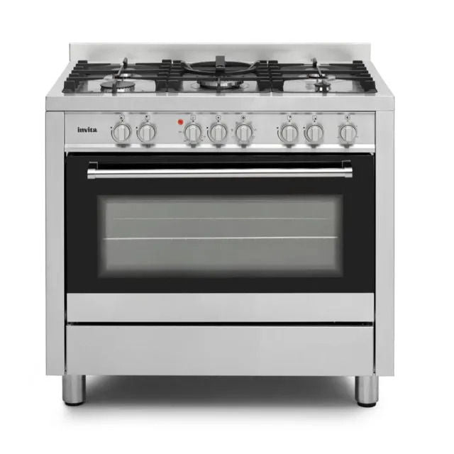 Fogão de Piso Invita Gás/Elétrico I-FGE-5Q-90-XX-2GMA 90cm 220V