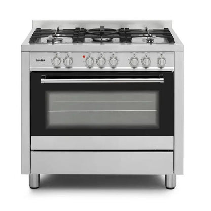 Fogão de Piso Invita Gás/Elétrico I-FGE-5Q-90-XX-2GMA 90cm 220V