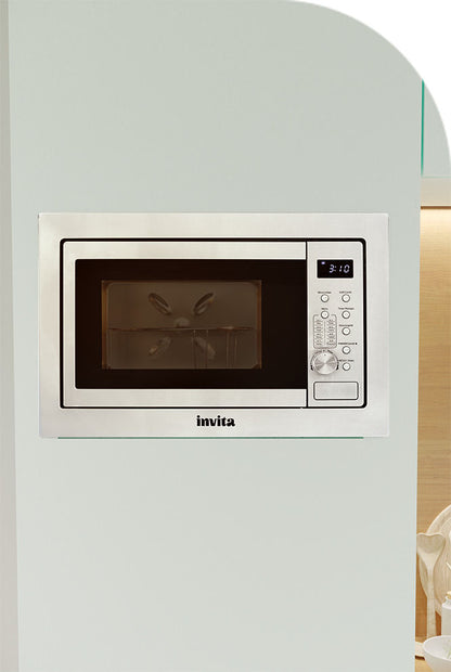 Micro-ondas Invita Inox Built-in 25 Litros 220V - I-FMC-25-XX-2XBA