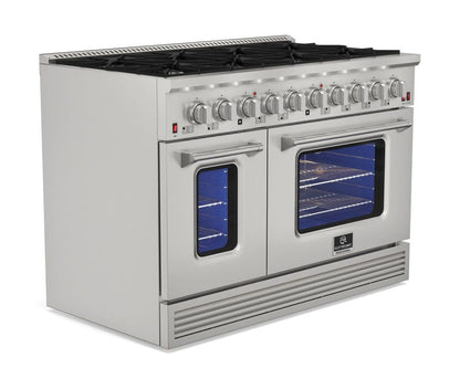 Fogão Elettromec Professional Inox Gás/Gás 48 Polegadas 127V - FGG8Q48XP1SGA