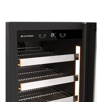 Frigobar Elettromec Inox 88 Litros Built-In Connect 220V Abertura Esquerda - FBBI88XV2VPA