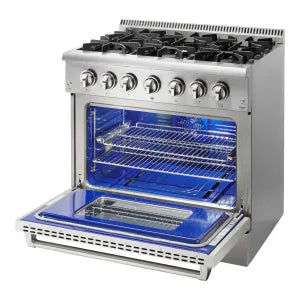 Fogão Benmax Pro 6 Bocas 1 Forno Gás Inox 92cm 220V - STOVG36FI
