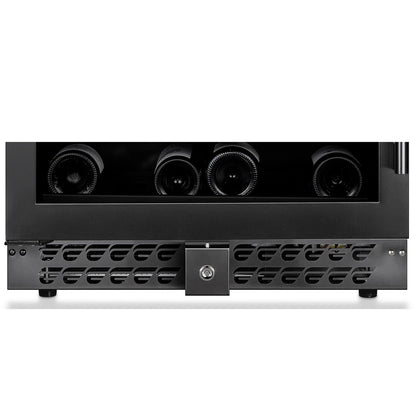 Adega de Vinhos Elanto Nero Argento Triple Zone 160 Garrafas 60 cm 220V - LNTWC665TZNAG2