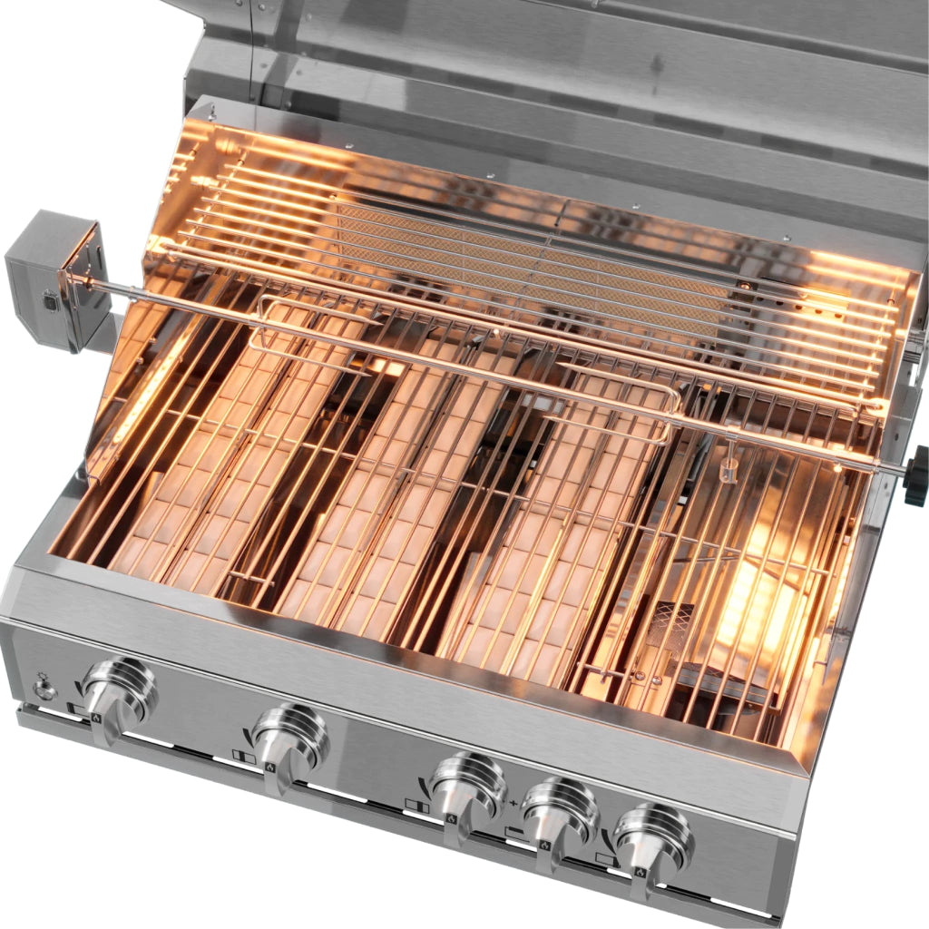 Churrasqueira Elettromec Inox a Gás 75 cm 5 Queimadores 220V - BBQ5Q75XX2SCA