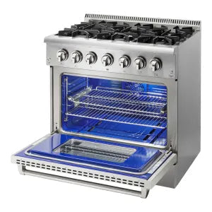 Fogão Benmax Pro 6 Bocas 1 Forno Gás Inox 92cm 220V - STOVG36FI