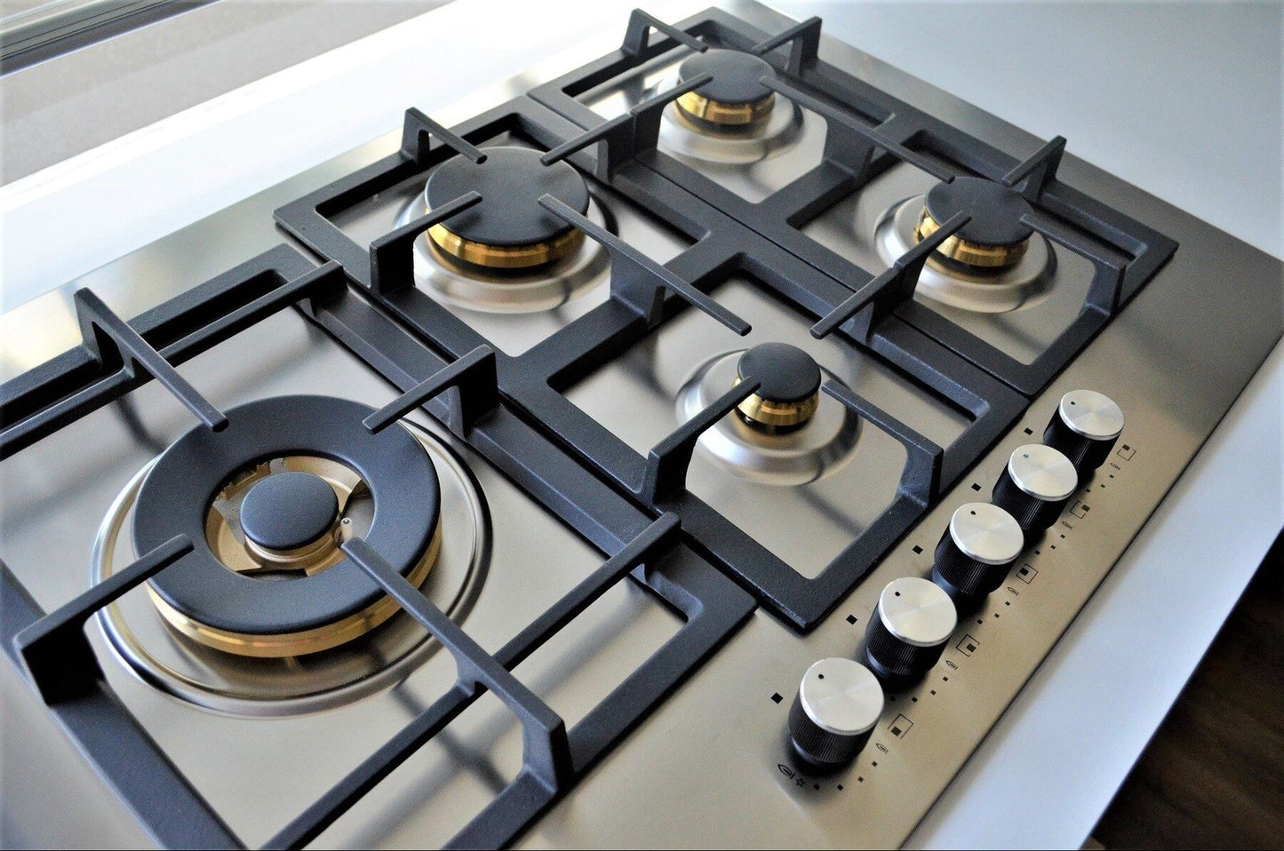 Cooktop Elanto Professionale Inox 75 cm 5 Queimadores 220V - LNTP75GD4BX