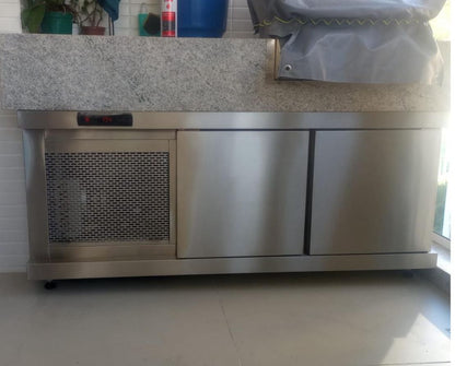 Balcão Refrigerado Acoplado em Inox 140 cm 220V - BALCAOACOPLADO