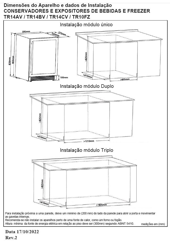 Freezer Tecno Professional TR10FZDA 100L Inox 220V - TR10FZDA
