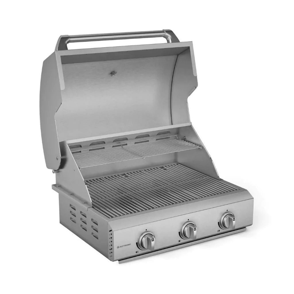 Churrasqueira Elettromec Inox Gás 65 cm 3 Queimadores