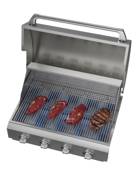 Churrasqueira Elettromec Inox a Gás 75 cm - BBQ4Q75XXNHUB