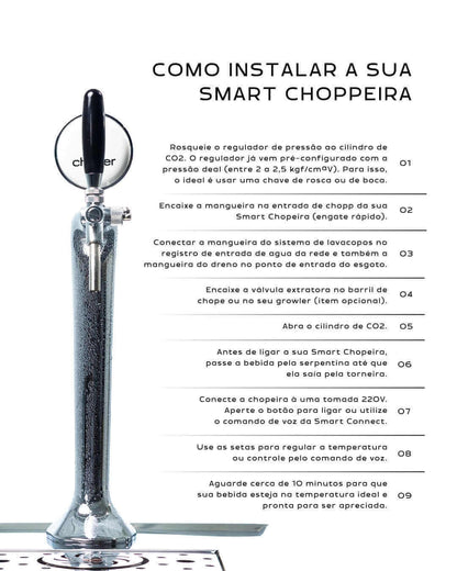 Bartender e Chopeira Cheffer Naja Silver 220V - NVO003