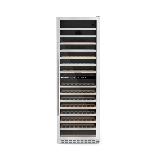 Adega Inox 134 Garrafas Dual Zone Built-in Connect 220V Abertura Esquerda Elettromec - CV2BI134XV2VPB