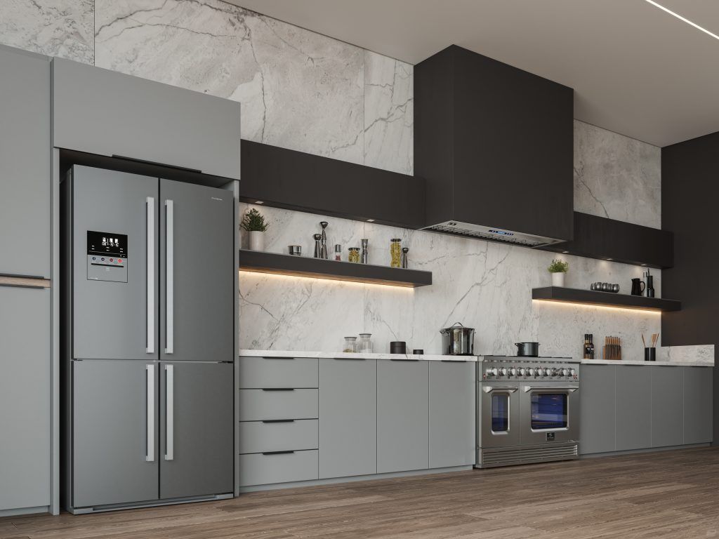 Refrigerador Elettromec Inox Multi Door 630 Litros 91 cm 220V - RFMD630XX2VSA