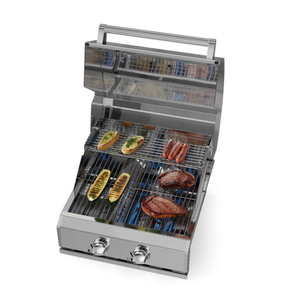 Churrasqueira Elettromec Inox Gás 55 cm - BBQ2Q55XXNSCA