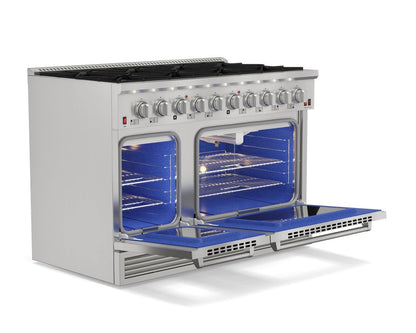 Fogão Elettromec Professional Inox Gás/Gás 48 Polegadas 127V - FGG8Q48XP1SGA