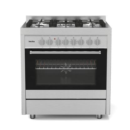 Fogão de Piso Invita Gás/Elétrico 75 cm 220V - IFGE5Q75XX2GMA