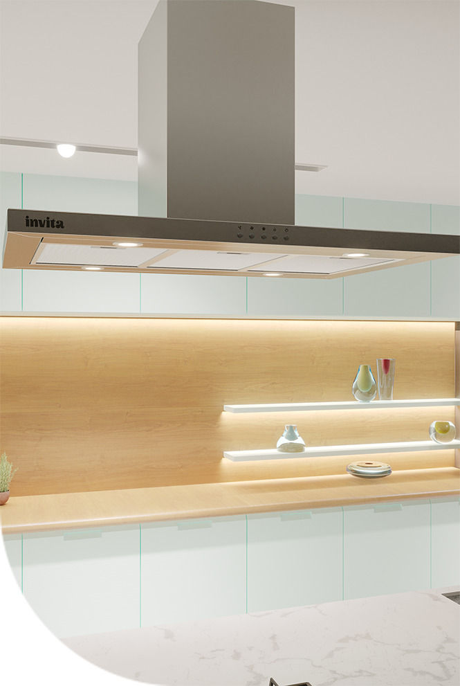 Coifa Ilha Invita Inox I-CFI-90-XX-1ATA 90cm 127V