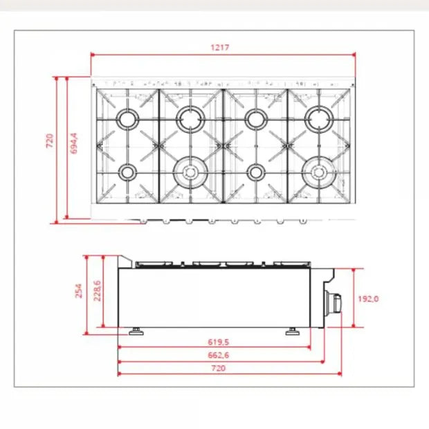 Rangetop Elettromec Professional 48 Polegadas 127V
