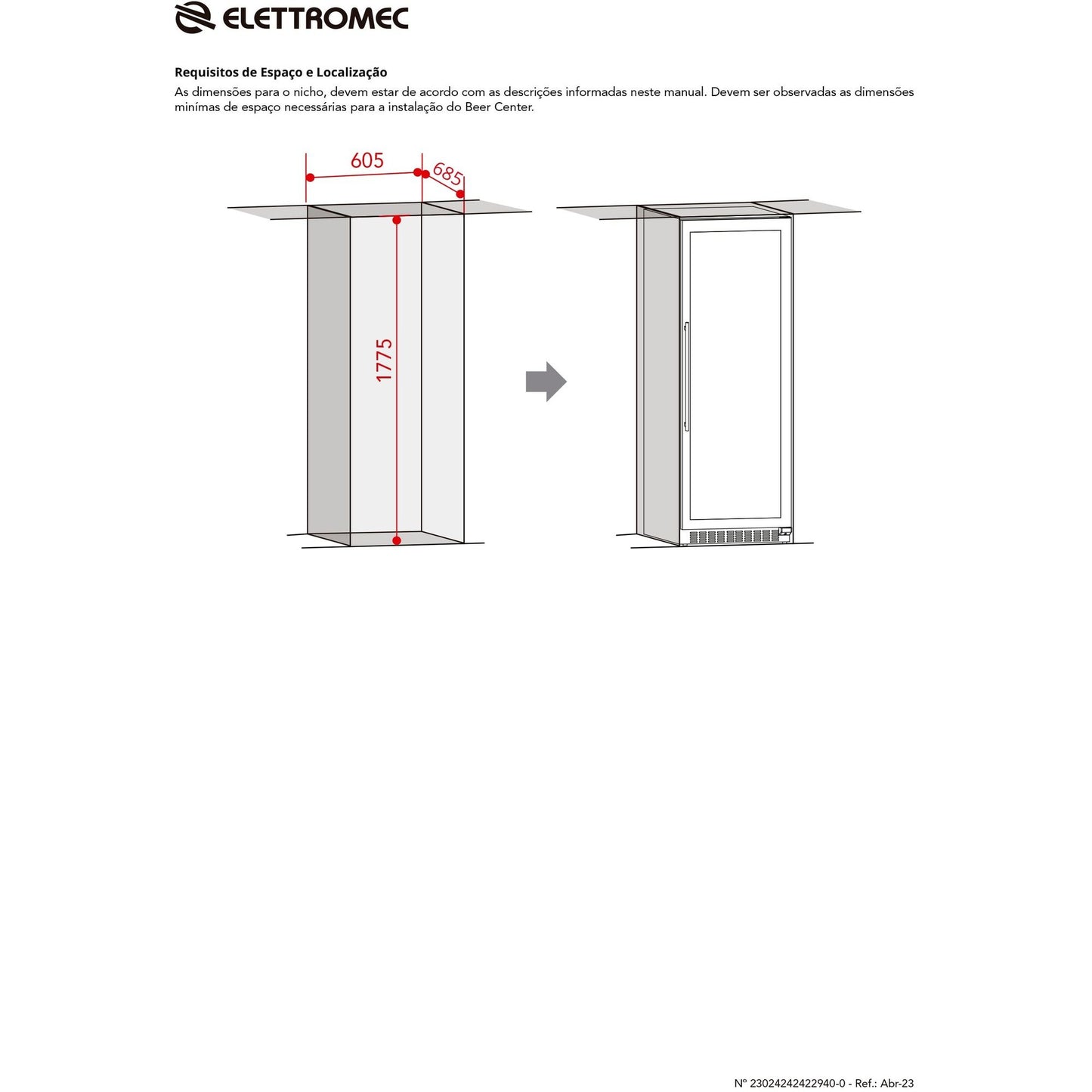 Beer Center Elettromec 424 Litros Built-in Connect 220V - BCBI424XV2ATB