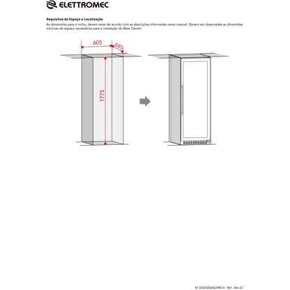 Beer Center Elettromec 424 Litros Built-in Connect 220V - BCBI424XV2ATB