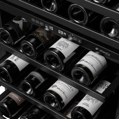 Adega de Vinhos Elanto Nero Argento Dual Zone 46 Garrafas 60cm 220V - LNTWC646UDZNAG2