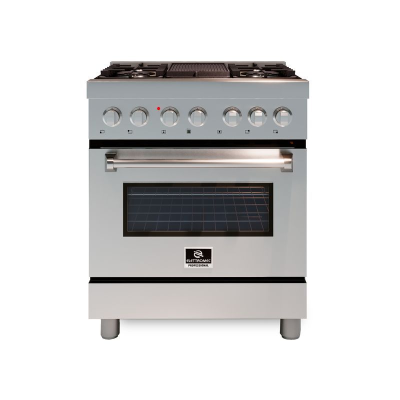 Fogão Elettromec Professional Gás/Elétrico 75 cm 102 L 220V - FGE5Q75XP2GMA