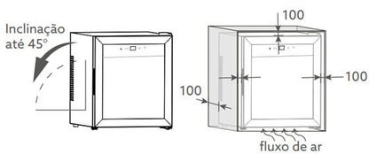 Adega Invita Inox 28 Garrafas Freestanding Bivolt - ICVFS28XV3HOB