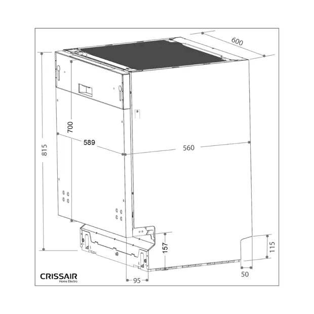Lava Louças Crissair 16 Serviços Para Revestir 220v