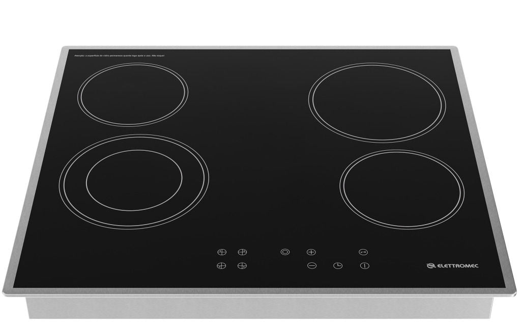 Cooktop Elettromec Vitrocerâmico 4 Zonas 60 cm 220V - CKV4Q60CV2XBA