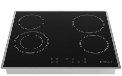 Cooktop Elettromec Vitrocerâmico 4 Zonas 60 cm 220V - CKV4Q60CV2XBA