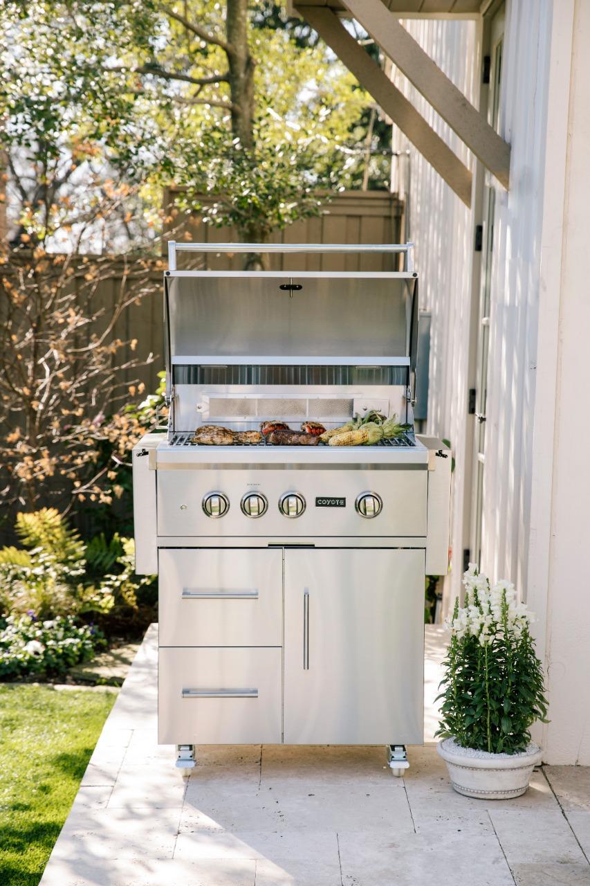 Churrasqueira a gás no carrinho SÉRIE S - 30''- Gás Natural