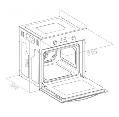 Forno Elétrico Embutir Valência 56 Litros Cookerhood - Novo