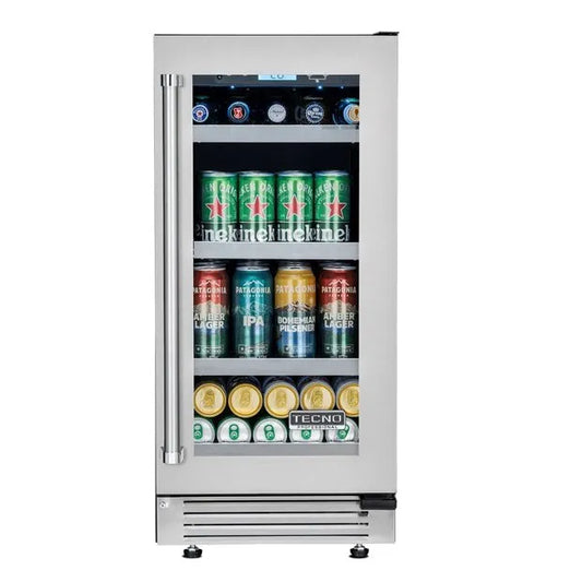Cervejeira Tecno Professional 80 Litros Abertura P/ Direita Puxador Em Inox Escovado 220v