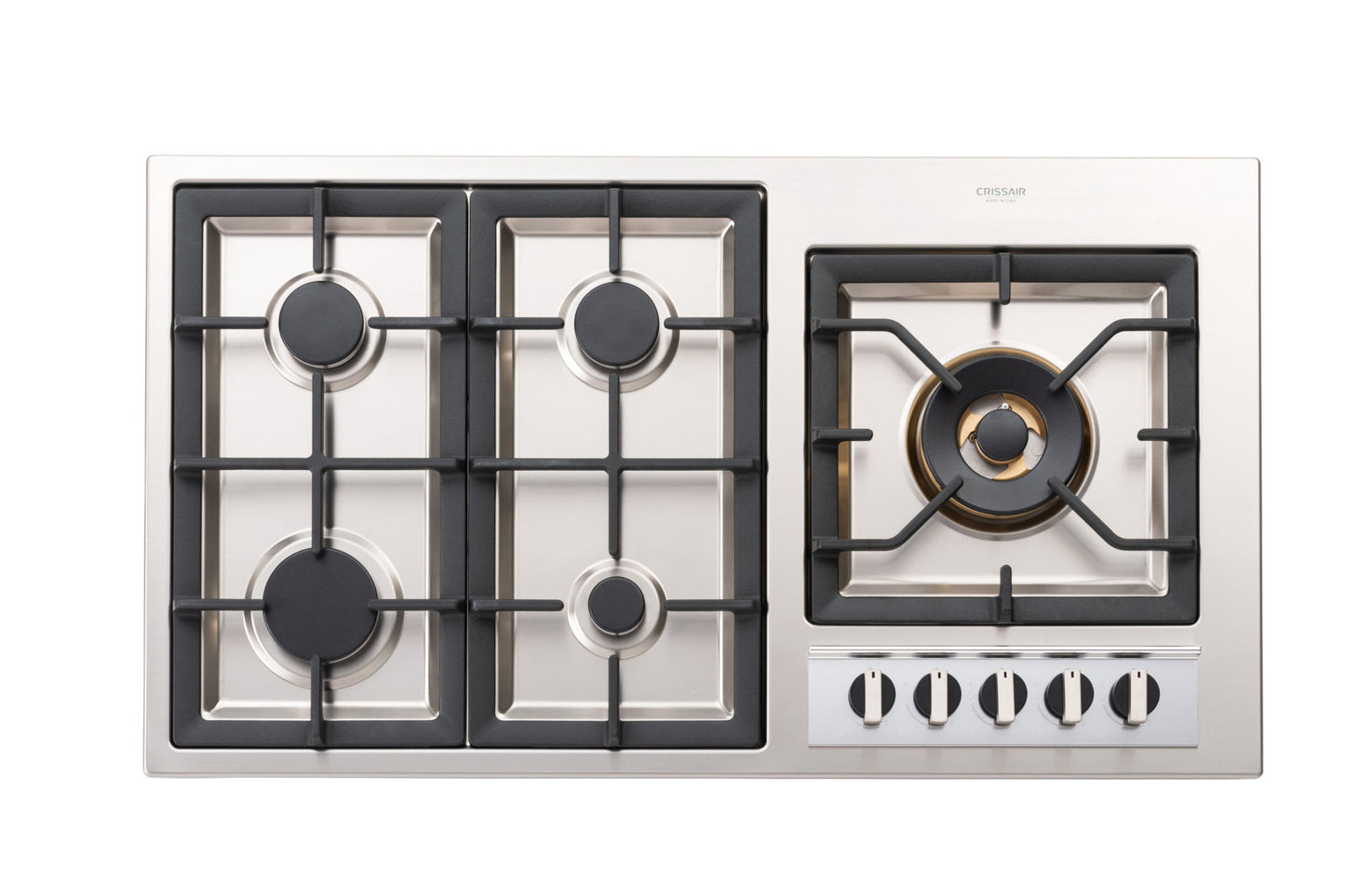 Cooktop a Gás Crissair Europa 90cm 5 Queimadores Bivolt - CCB 04 G6