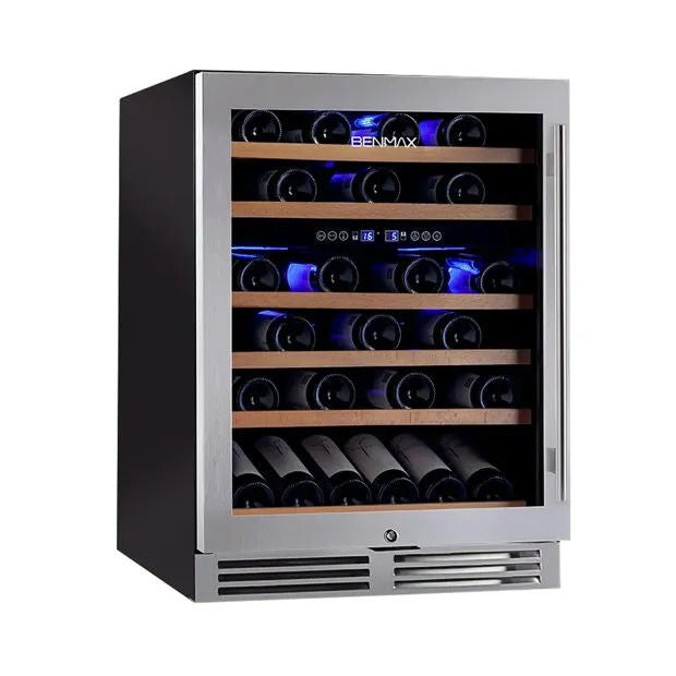 Adega Benmax Perfect Match BAC51RL Dual Zone 51 Garrafas 150L 127V Porta Esquerda - BAC51RL