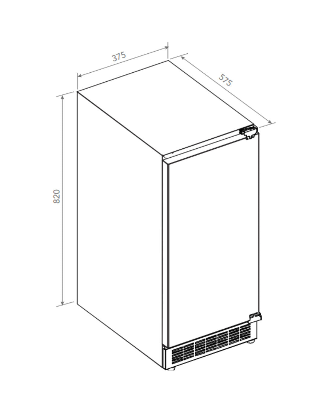 Ice Maker de Revestimento Built-in 38 cm 220V Elettromec - IMBI23SR2VIA