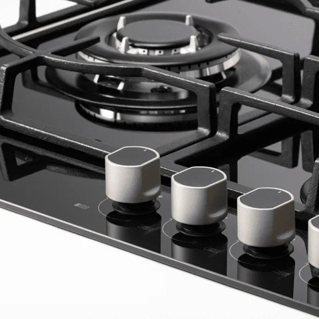 Cooktop a Gás Crissair 5 queimadores Cristal Preto Bivolt