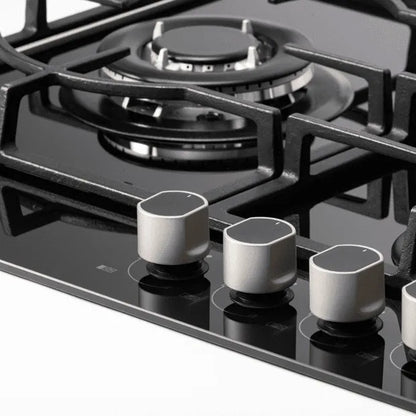 Cooktop a Gás Crissair 5 queimadores Cristal Preto Bivolt