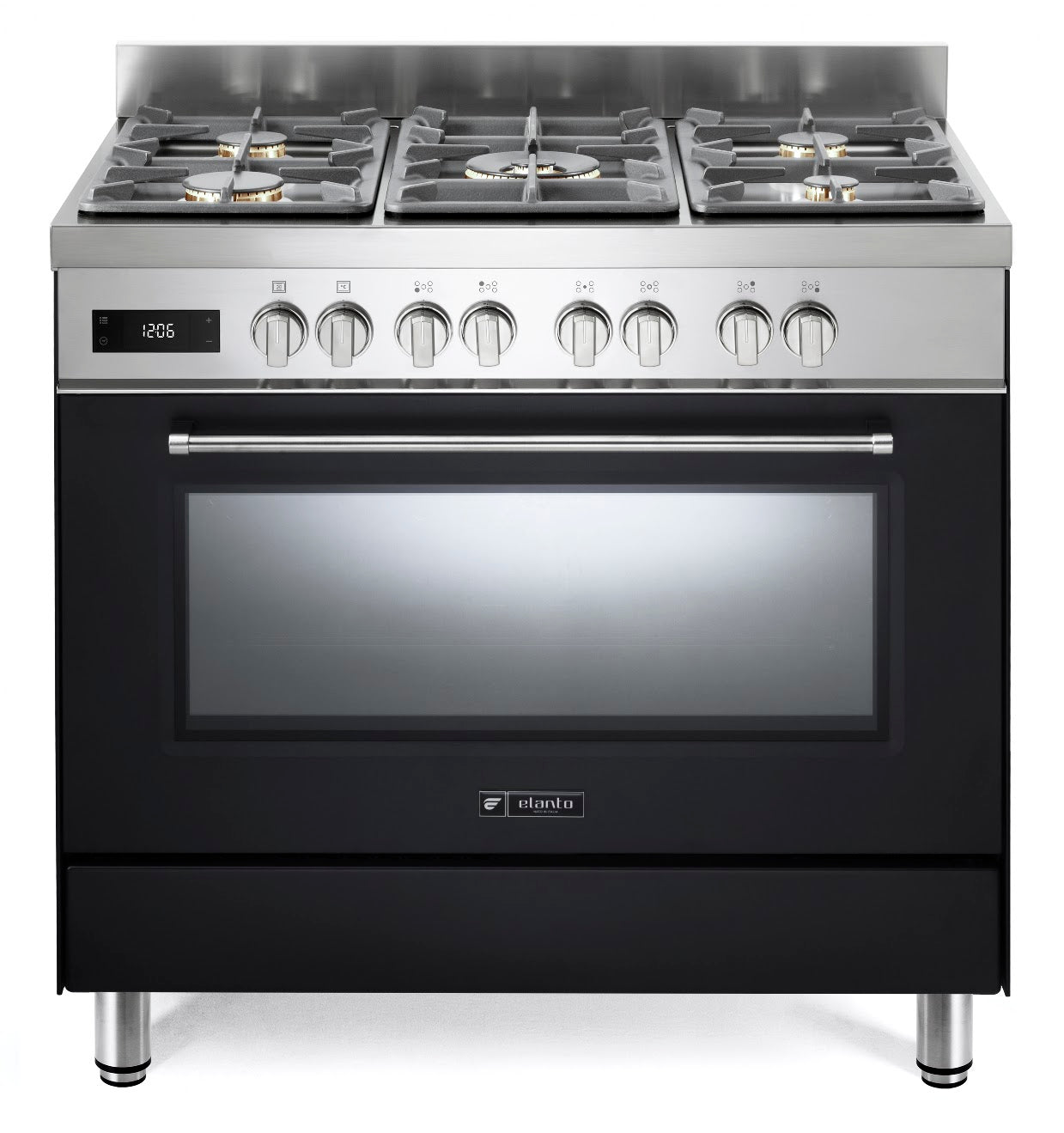 Fogão Elanto Nero Argento Forno Elétrico 9F | 140L | 90cm