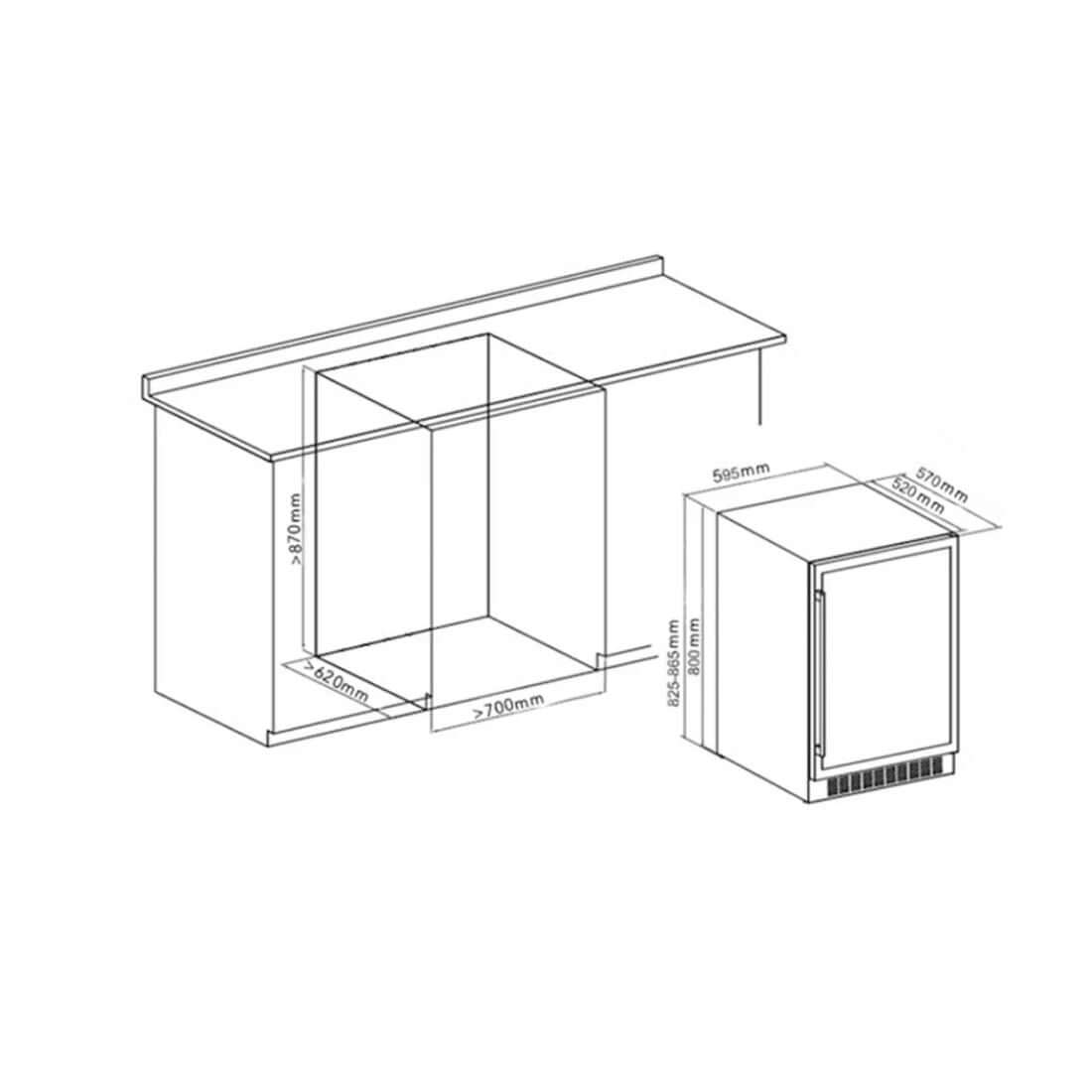 Cervejeira Crissair Beer Center Medium CBC135 135L Abertura Direita 220V - 71986