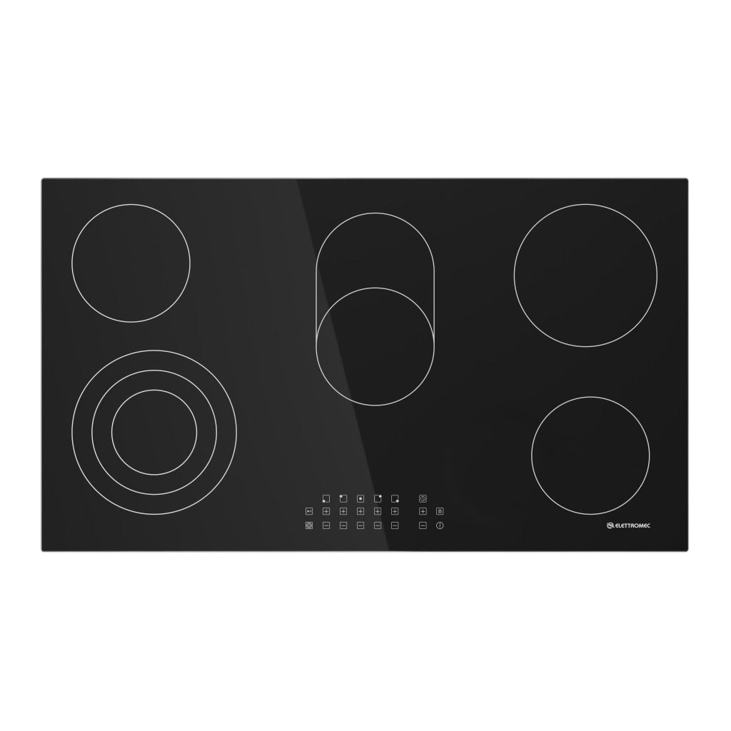 Cooktop Elettromec Vitrocerâmico 5 Zonas 90 cm 220V - CKV5Q90CV2KSA