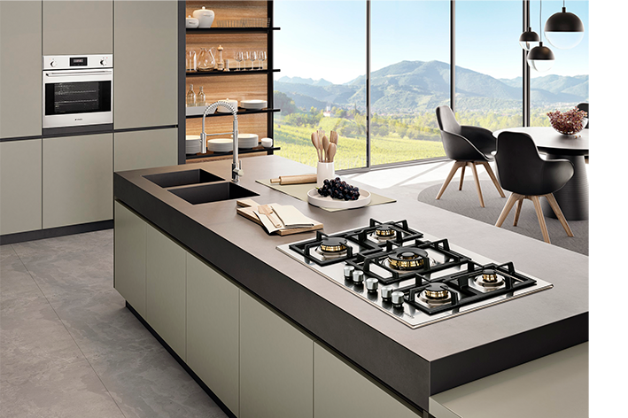 Cooktop Elanto Professionale Doppia Fiamma Central 5Q | 5kW | 90cm