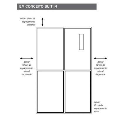 Refrigerador Multi Door 220V Cuisinart Arkton Black