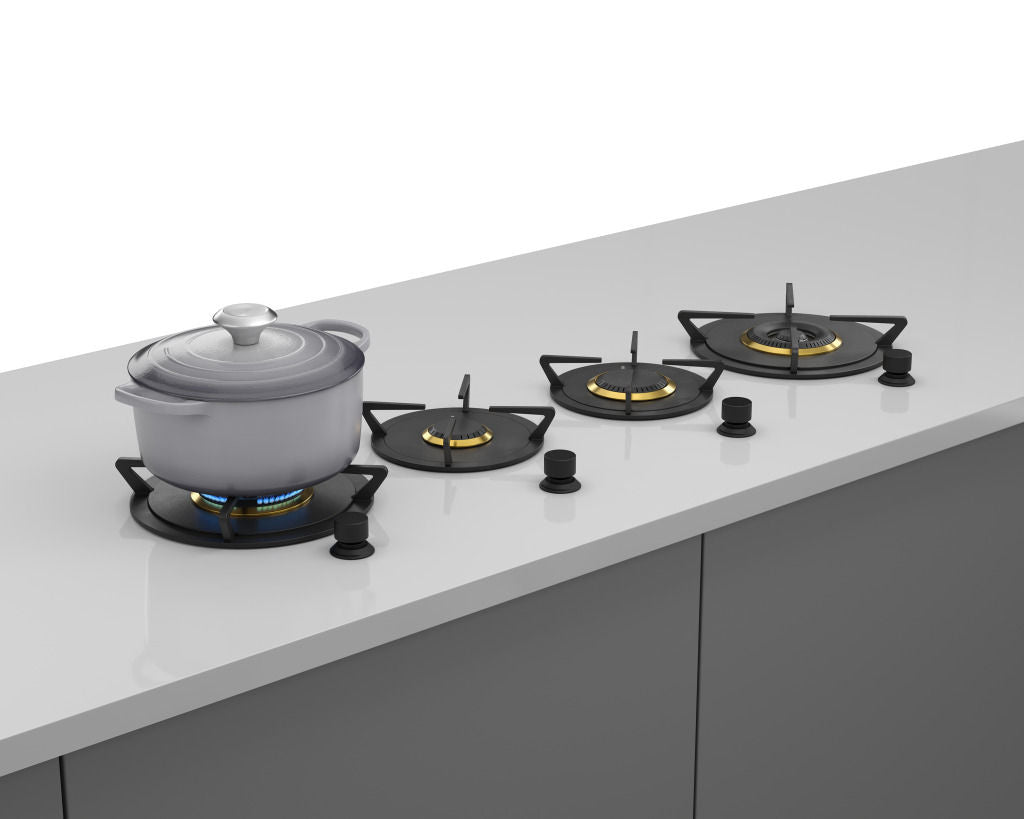 Cooktop Elettromec a Gás de Revestimento 120 cm Latão 220V - CKG4Q120SR2TLB