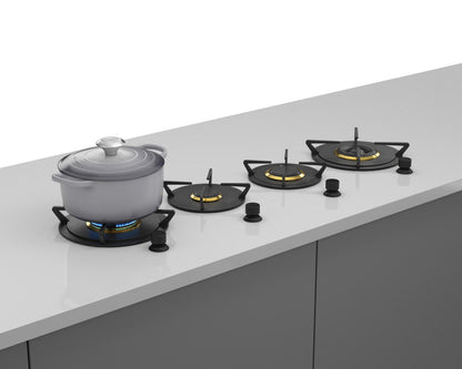 Cooktop Elettromec a Gás de Revestimento 120 cm Latão 220V - CKG4Q120SR2TLB