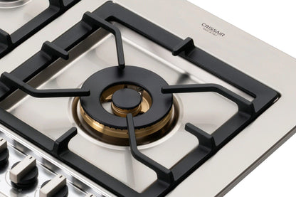 Cooktop a Gás Crissair Europa 90cm 5 Queimadores Bivolt - CCB 04 G6