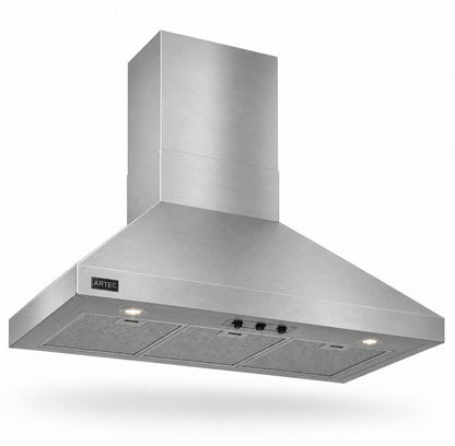 Coifa de Parede Artec Piramidal Inox 90x60cm 110V/220V - ARTCOFPARPIR090