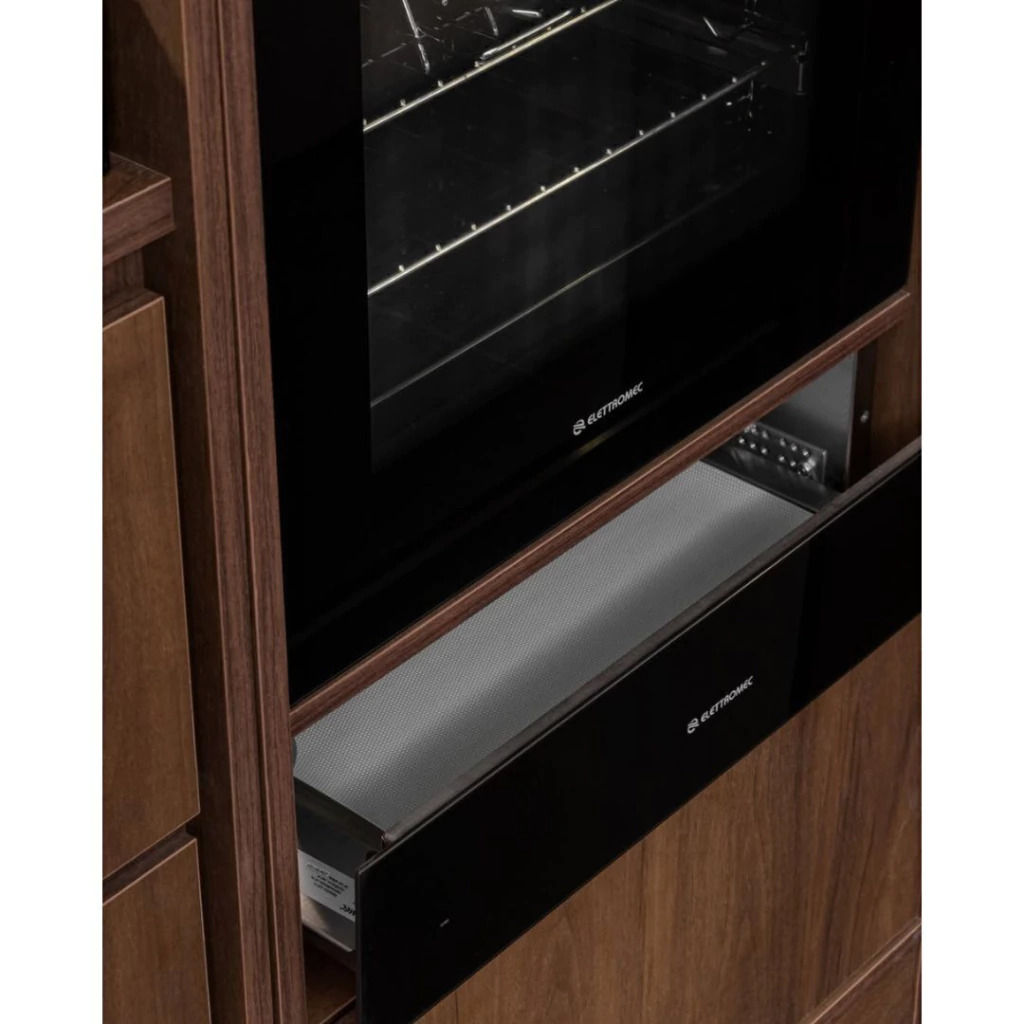 Gaveta Aquecida Elettromec Vetro 14 cm 220V - GA6S14VT2TNA